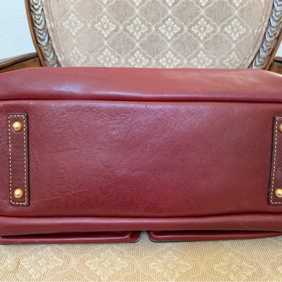 Dooney & Bourke Burgundy Florentine Leather Shoulder Bag - Picture 4 of 10